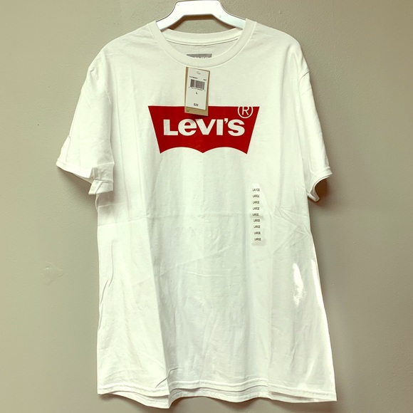 New LEVIS T-Shirt Large White - Picture 1 of 4